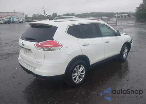 2015 Nissan Rogue Sv из США, поврежденный, VIN KNMAT2MV4FP579345